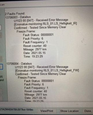 RLS fault